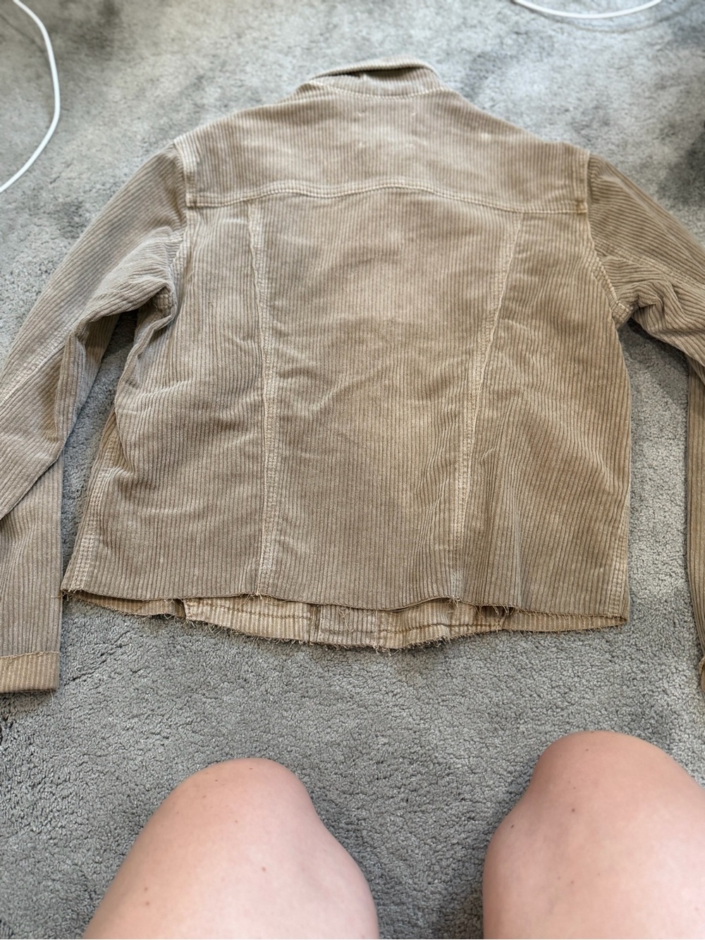 L'AGENCE Taupe Corduroy Jacket - Picture 4 of 4